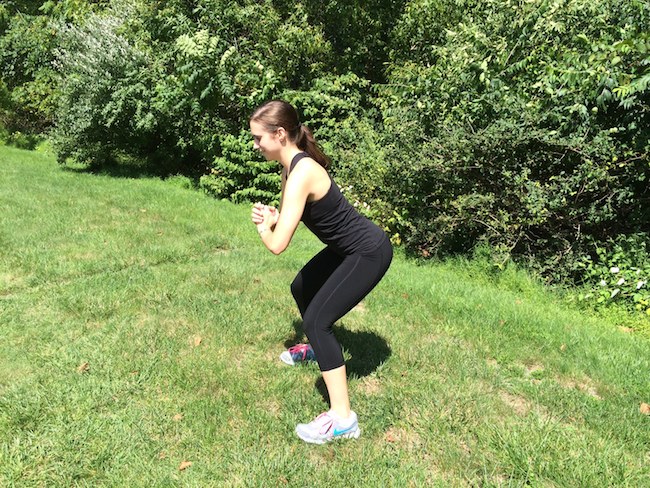 Running Strength Training - Body weight squats