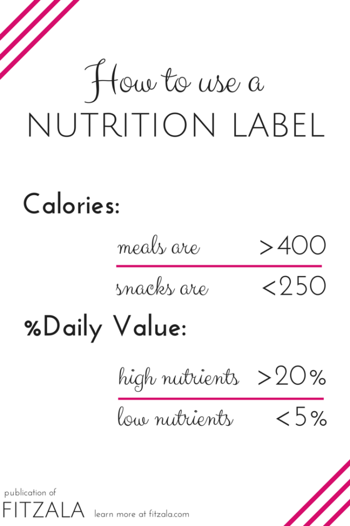 how to use a nutrition facts label